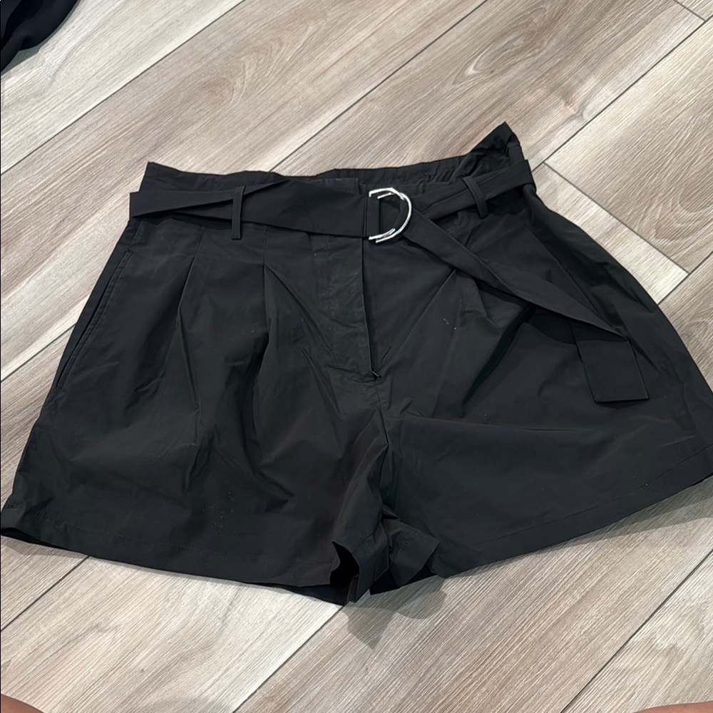 Zara High Waisted Paper-bag Shorts Sz Medium NWT